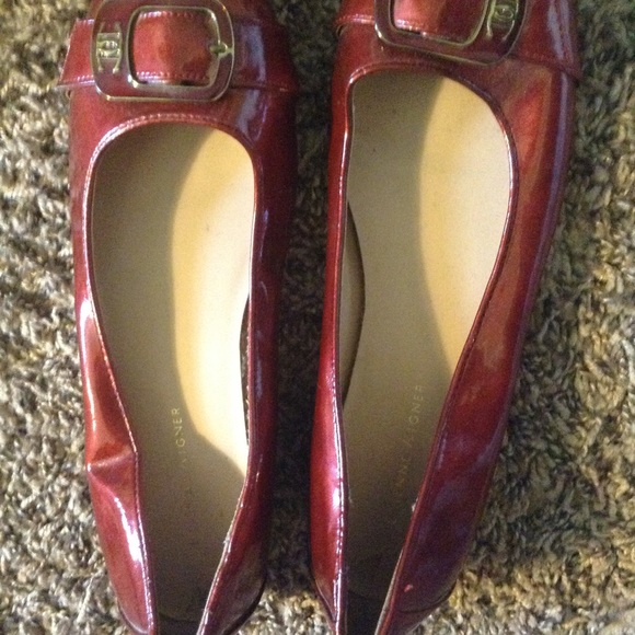 Burgundy Aigner flats. - Picture 1 of 2